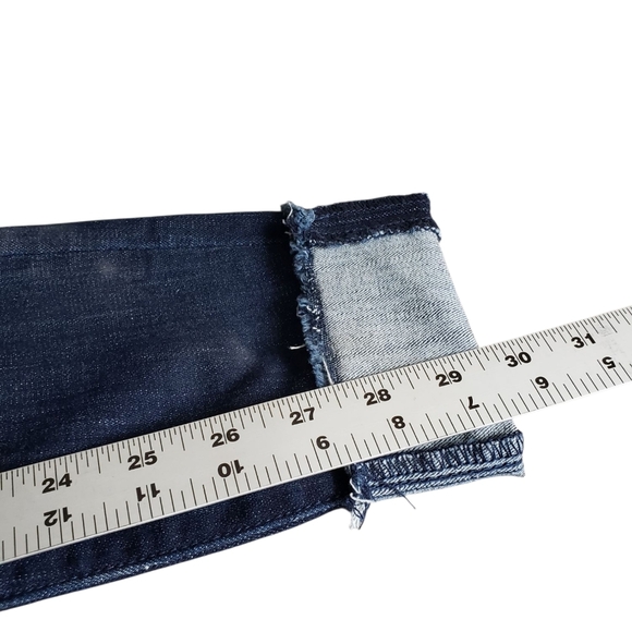 Judy Blue Skinny Fit Dark Wash Cuffed Jean 5 / 27 - Picture 6 of 9